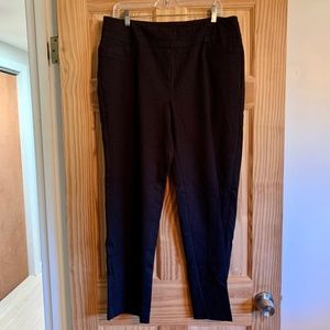 Zac & Rachel Woman Black Trousers 1X